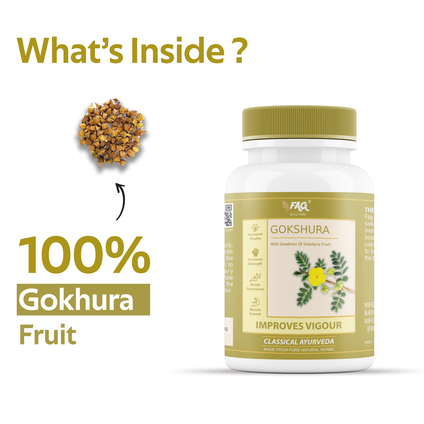 Fag Gokshura For Stamina | Strength & Vigour  (60Cap)
