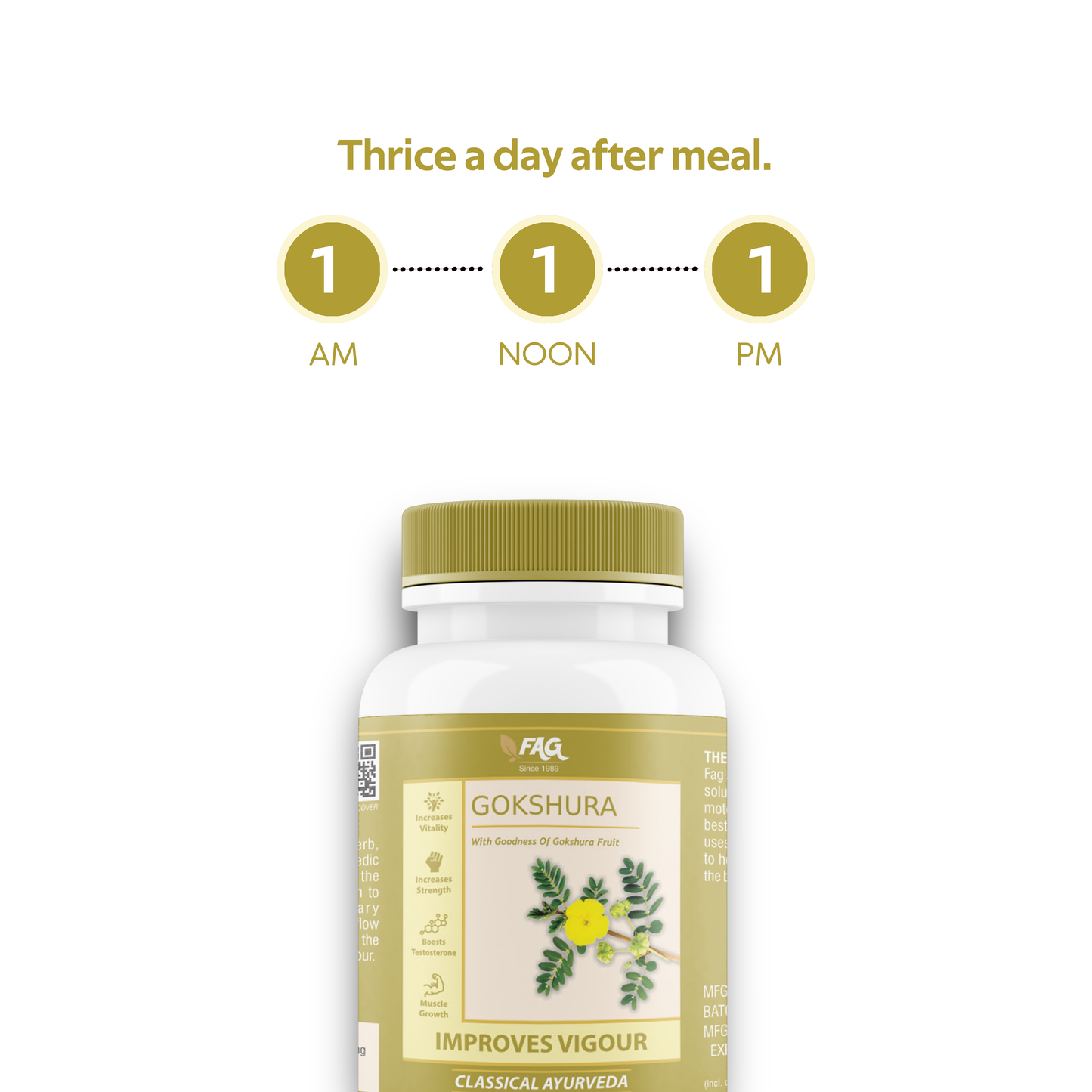 Fag Gokshura For Stamina | Strength & Vigour  (60Cap)