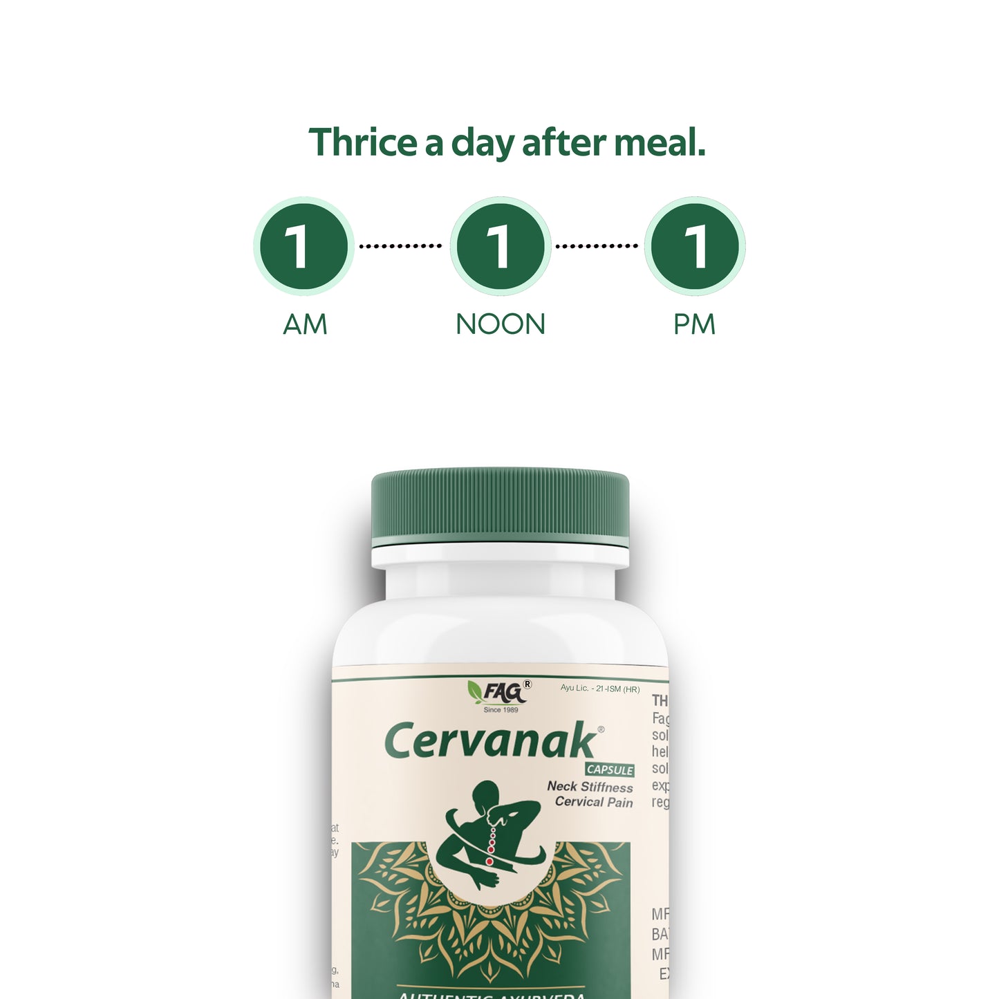 Cervanak for Cervical Pain | Stiffness | Improves Neck Mobility (30Cap)