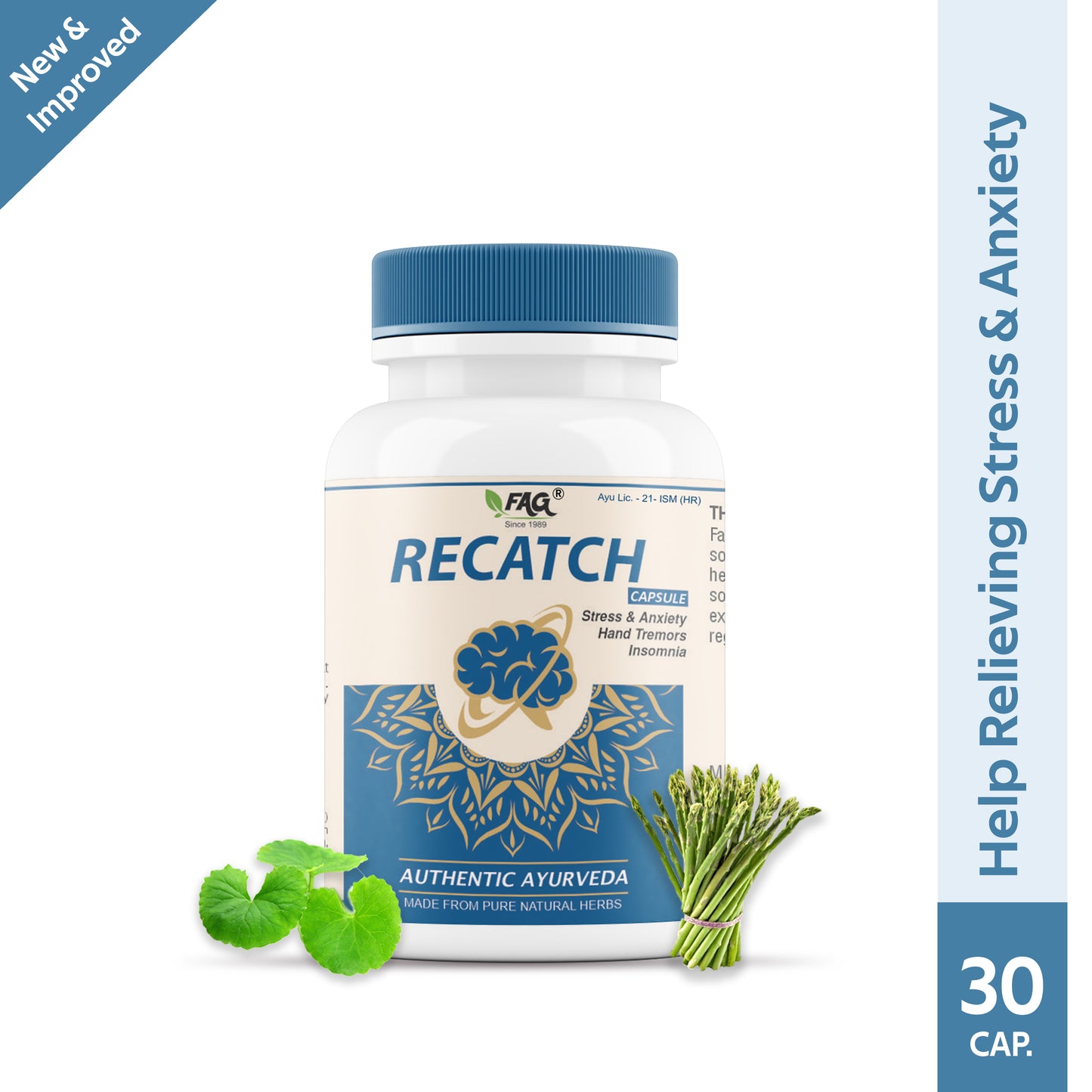 Recatch For Stress Relief | Anxiety | Insomnia ( 30 Capsule )