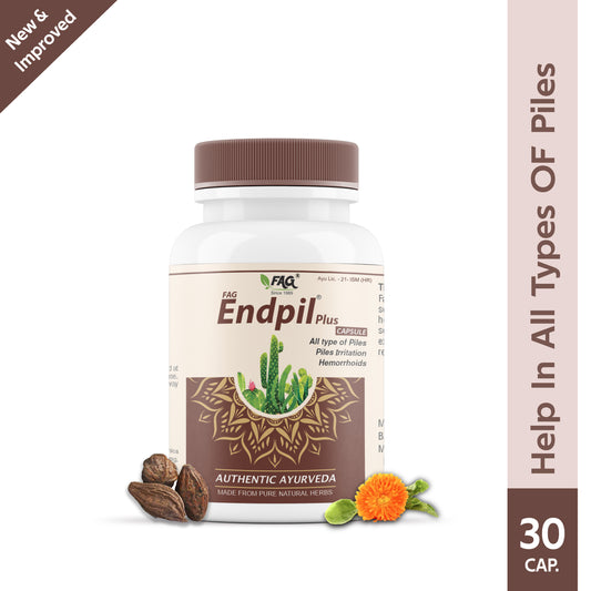 Endpil Plus Relief From Piles | Piles Irritation | Bleeding & Constipation (30 Cap )