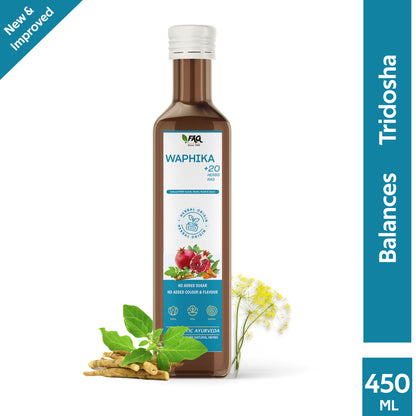 Waphika Ayurvedi Juice | Balances Tridosha | Vata, Pita & Kapha (450ml)